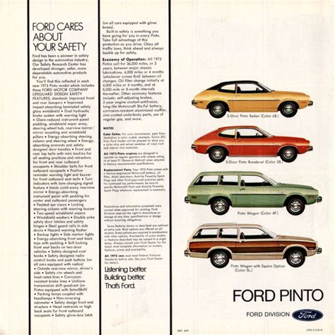 1973 Ford Pinto Brochure