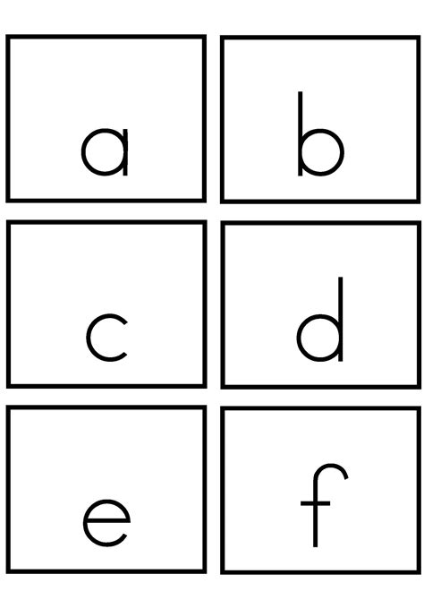 Printable Lower Case Alphabet Flash Cards Printable Jd
