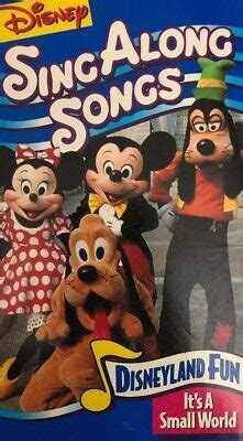 Walt Disneys Sing Along Songs Disneyland Fun Small World Vhs Rare Ebay
