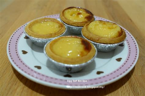 Its Easy To Cook Simple Egg Tart Recipe Tart Shell Store Bought From