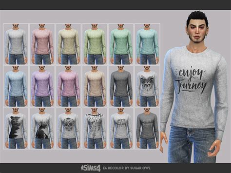 Simple Sweaters Male By Sugar Owl At Tsr Sims 4 Updates