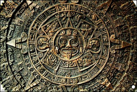 Aztec Calandar Sun Stone The Aztec Calendar Is The Calenda Flickr