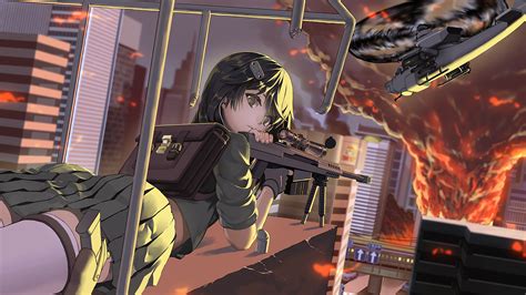 anime girls frontline guns sniper rifle 8k 8 wallpape