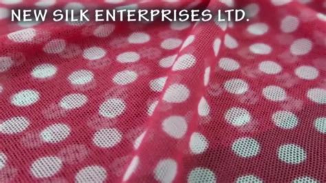 Polka Dot Print 100 Nylon 30d Mesh Fabric For Home Textile Buy Nylon