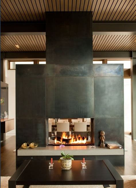 Contemporary Metal Fireplace Mantels An Elegant Contemporary Electric