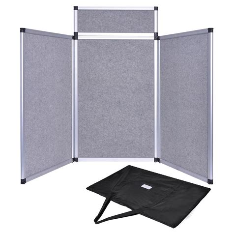 Reasejoy Folding Display Board 3 Panels Portable Exhibition Stand And