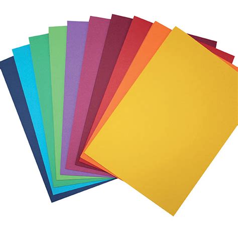 Colourful Cardboard Colourboard 200gsm A4 Assorted Colours Pkt 100