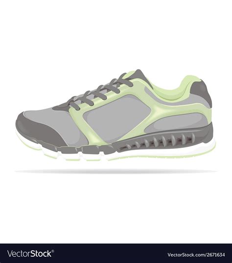 Detailed Running Shoe Royalty Free Vector Image