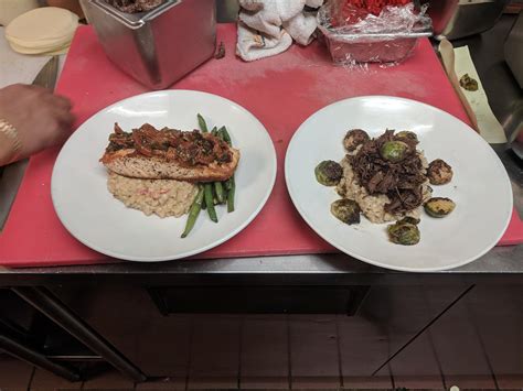 Two New Entrees On My Menu Red Wine Demi Glace Braised Short Ribs Over