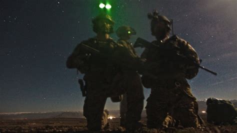 Us Special Forces Night Training With Air Support Youtube