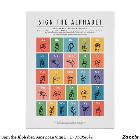 Sign The Alphabet American Sign Language Az Post