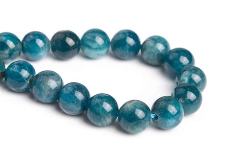 Genuine Natural Green Blue Apatite Beads Grade Aa Round Loose Beads 5 6