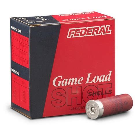 Federal Game Load 20 Gauge 2 3 4 7 8 Oz Shotshells 6 7 1 2 8 25 Rounds 6 64 Gun Deals