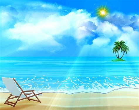 Ocean Background Sea Palm Trees - Free image on Pixabay