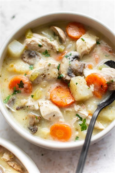 This chicken stew is a one pot dinner that's easy enough for midweek and a firm favourite with all! Easy Chicken Stew • Salt & Lavender