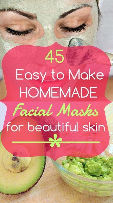 45 Easy To Make Diy Homemade Face Masks To Try Homemade Facial Mask Homemade Facials Diy