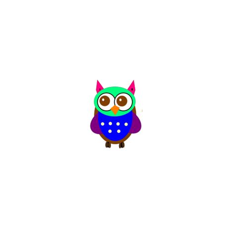 Colorful Baby Owl Png Svg Clip Art For Web Download Clip Art Png