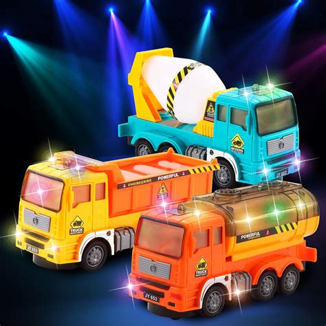 Buy Joyin 3 In 1 Electric Trucks Toy Construction Vehicles Set With