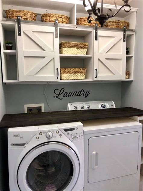• laundry room storage cabinets | how to build. Barn Door Laundry Room Cabinets | Ana White