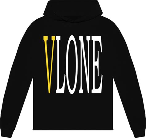Vlone Black And Yellow Staple Hoodie Inc Style