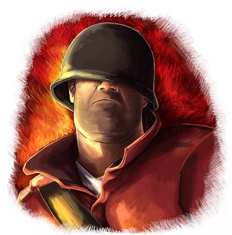 Team Fortress Soldier Portrait By Psamophis On Deviantart