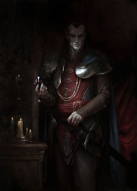 Curse Of Strahd By Daarken Vampire Drow Dark Elf Fighter Knight Prince