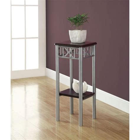 Monarch Specialties Cappuccino Indoor Plant Stand I 3074 The Home Depot