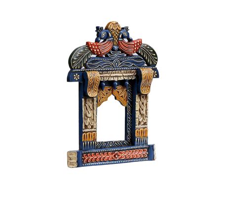 Buy Blue Decorative Peacock Rajasthani Wooden Jharokha Online In India At Best Price Modern