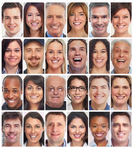 People Faces Collection Stock Photo Adobe Stock