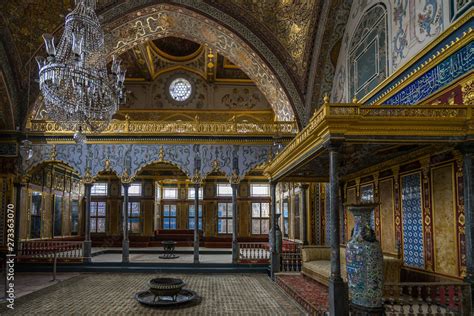 The Luxurious And Beautifully Decorated Throne Room Of Topkapi Palace