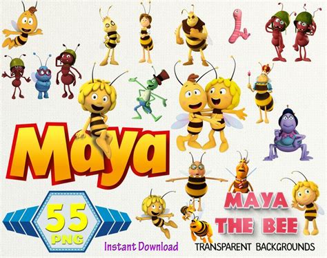 Maya The Bee Clipart Maya The Bee Images Maya The Bee Png Etsy Bee