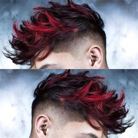 Pin By Occultjackalope On Mens Color Red Hair Men Dyed