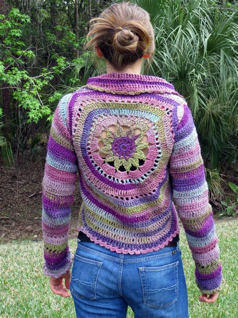 132 2 wild flower pattern by drops design crochet fashion patterns crochet circle jacket