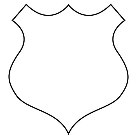Download Free Photo Of Badgeshieldoutlineshapeclipart From