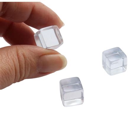 Petit Cube en plastique transparent sans marquage pour jeux de société