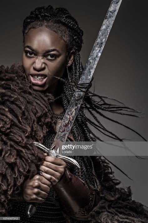 Stock Photo Black Female Viking Viking Aesthetic Warrior Woman