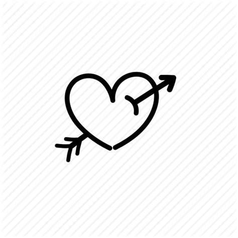 Arrow, heart, love tatoo, valentine, valentine day, valentines, valentine's day icon - Download ...