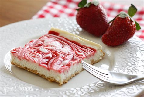 If you are on a diet or watching your calorie intake but still want something sweet, this is a great treat for you. Low Fat Strawberry Swirl Cheesecake