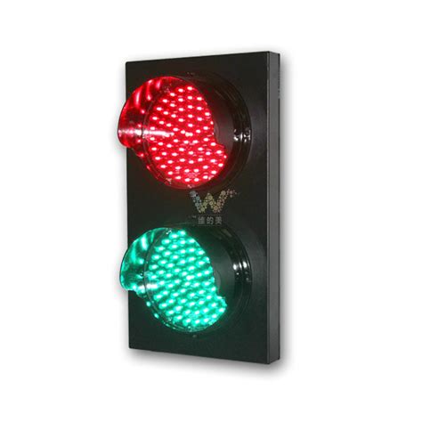 Customized Aluminum 200mm Red Green Led Traffic Signal Light Wide Way
