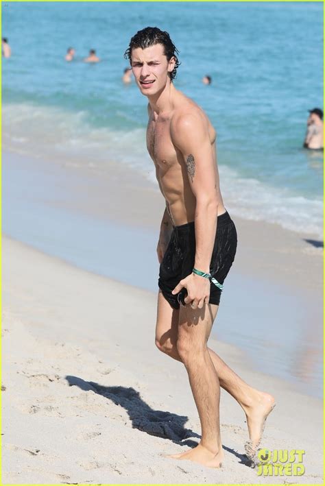 photo shawn mendes shows off his shirtless bod at the beach 03 photo 4686891 just jared