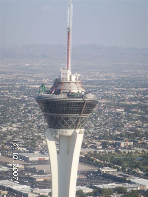 The property's signature attraction is the 1,149 ft (350.2 m) stratosphere tower, the tallest freestanding observation tower in the united states. Stratosphere Big Shot, Las Vegas. No that's not an antenna ...