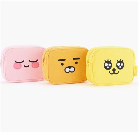 Kakao Friends Official Goods Ryan Apeach Muzi Face Canvas Makeup Multi