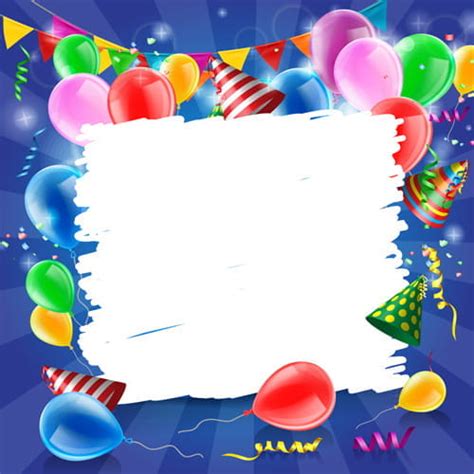 Confetti With Colored Balloons Birthday Background Ai Vector Uidownload