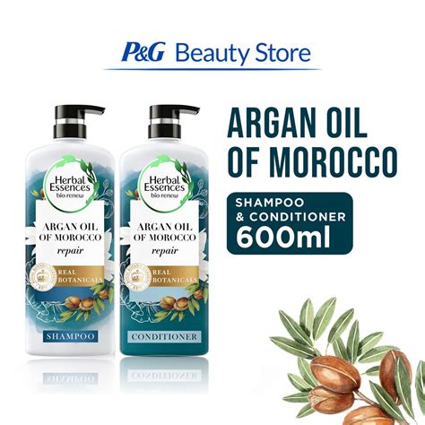 Jual Herbal Essences Sampo Dan Kondisioner Repair Argan Oil Perawatan Rambut 600ml Herbal