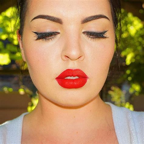 Winged Liner And Red Lips This Classic Look Never Gets Old For Me And It