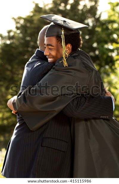 Father Son Hugging His Sons Graduation Stock Photo Edit Now 415115986