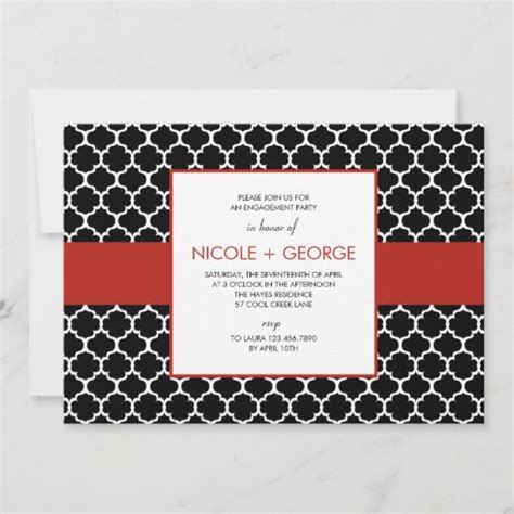 Chic Band General Party Invitation Ruby Zazzle