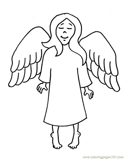 Printable Angel Pictures Coloring Home