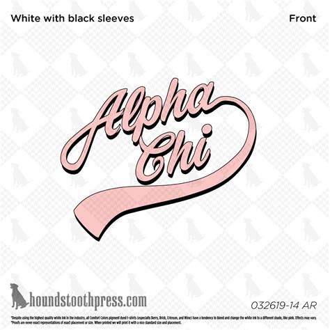 Custom Sorority Apparel And More The Houndstooth Press Alpha Chi