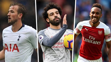 Showing assists, time on pitch and the shots on and off target. Premier League top scorers 2018-19: Salah, Aubameyang ...